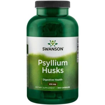 Swanson Psyllium Husks Люспи от Псилиум за добро чревно здраве х300 капсули