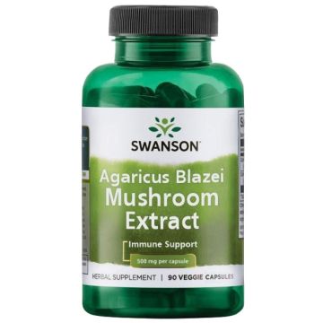 Swanson Agaricus Blazei Mushroom Extract Екстракт от гъби Агарикус Блазеи за имунитет х90 капсули