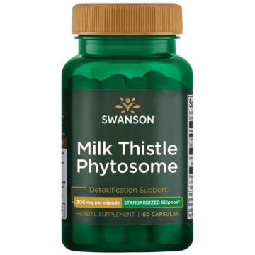 Swanson Siliphos Milk Thistle Phytosome Фитозом от Бял Трън за черния дроб 60 капсули