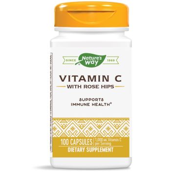 Nature's Way Vitamin C With Rose Hips Витамин C и шипка за силен имунитет х 100 капсули