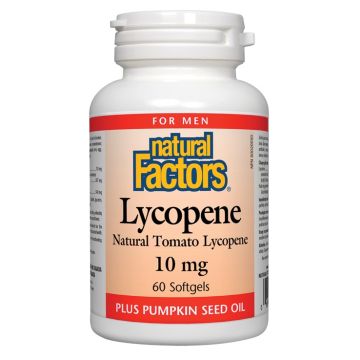 Natural Factors Lycopene Ликопен за здрава простата 10 мг х 60 софтгел капсули