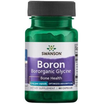 Swanson Boron Борон от Албион Бороганин Глицин за здрави кости х60 капсули