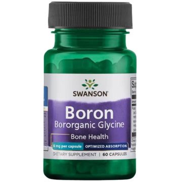 Swanson Boron Бор от Албион Борорганичен глицин за здрави кости х 60 капсули