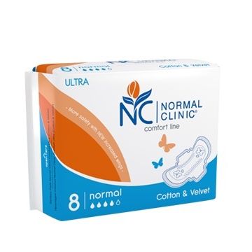 Normal Clinic Comfort Ultra Normal Super Дамски превръзки х8 бр