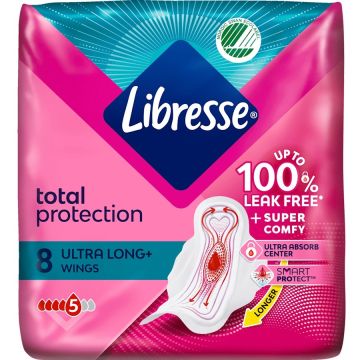 Libresse Total Protection Дамски превръзки х 8 бр