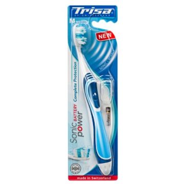 Trisa Sonicpower Battery Complete Protection Medium Електрическа четка за зъби