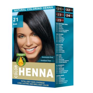 Color Henna Натурална оцветяваща къна Цвят №21 Черен