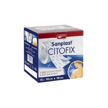 Medica Sanplast Citofix Прикрепващ пластир за чувствителна кожа 10 см/ 10 м