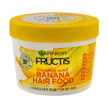 Garnier Fructis Banana Hair Food Подхранваща маска с екстракт от банан за суха коса 390 мл