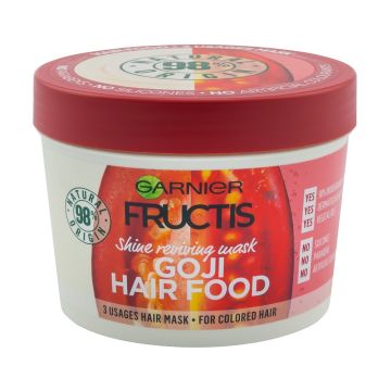 Garnier Fructis Goji Hair Food Маска за блясък с годжи бери за боядисана коса 390 мл