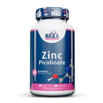 Haya Labs Zinc Picolinate за имунната система 30 мг х60 таблетки