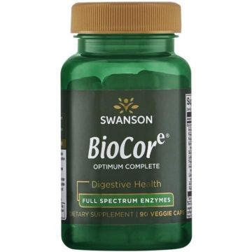 Swanson BioCore Optimum Complete Пълен Спектър Ензими за храносмилането х90 капсули