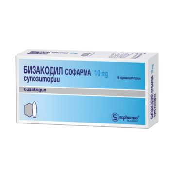 Бизакодил за възрастни при запек 10 мг 6 супозитории Sopharma