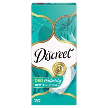 Discreet Deo Waterlily Plus Ежедневни дамски превръзки водна лилия 20 бр