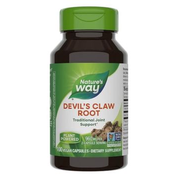 Nature's Way Devil's Claw Secondary Root Дяволски нокът при болки в ставите 480 мг х 100 капсули