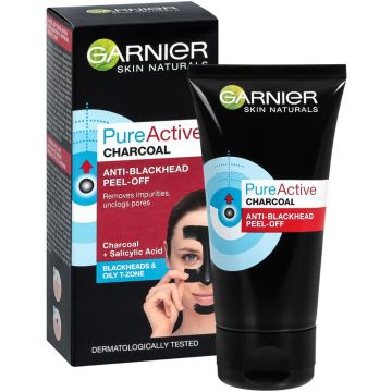Garnier Skin Naturals Pure Active Charcoal Маска за лице против черни точки и омазнена кожа 50 мл