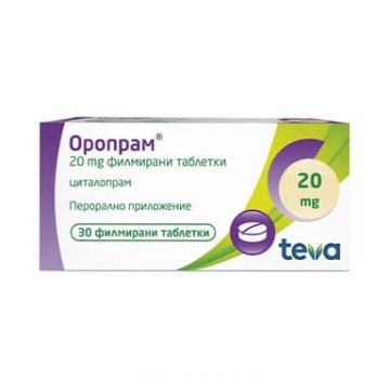 Оропрам 20 мг х 30 таблетки Teva