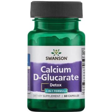 Swanson Calcium D-Glucarate Калциев Д-глюкарат с антиоксидантен ефект х60 капсули