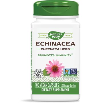 Nature's Way Echinacea Purpurea Herb Ехинацея при грип и настинка 400 мг х100 V капсули