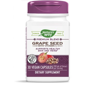 Nature’s Way Grape Seed Гроздово семе за здрава сърдечно-съдова система 100 мг х 30 капсули