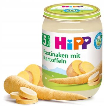 Hipp био пюре пащърнак с картофи 5М+ 190 гр