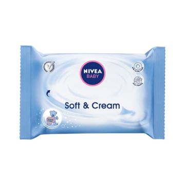 Nivea Baby Soft & Cream Мокри кърпички с мек крем x 20