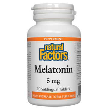 Natural Factors Melatonin Мелатонин при безсъние 5 мг х 90 таблетки