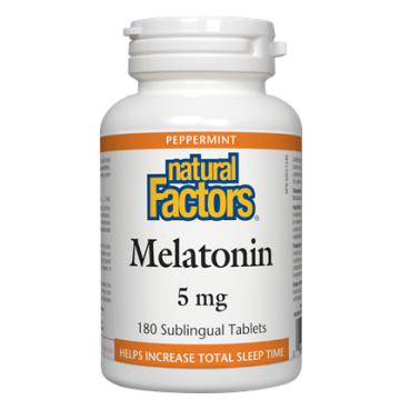 Natural Factors Melatonin Мелатонин при безсъние 5 мг х 180 таблетки