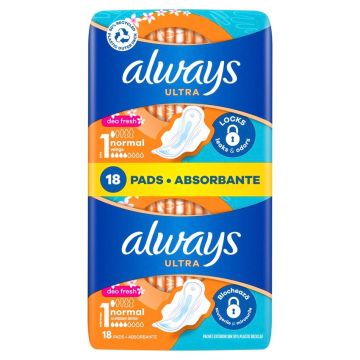 Always Sensitive Ultra Normal Plus Дамски превръзки х18 бр