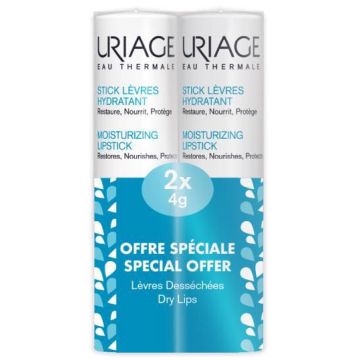 Uriage Eau Thermale Възстановяващ овлажняващ стик за устни 2 х 4 гр Комплект