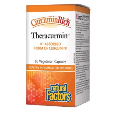 Natural Factors Theracurmin Теракуркумин 300 пъти по-ефективен от обикновената куркума 30 мг х 60 капсули