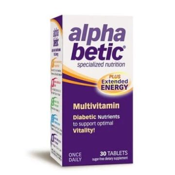 Alpha betic Мултивитамини при диабет и преддиабетно състояние 30 таблетки Enzymatic Therapy