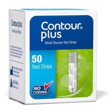 Contour Plus Тест-ленти за кръвна захар 50 бр