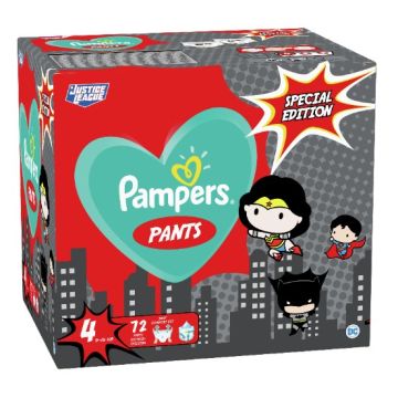 Пелени-гащички Pampers Pants Special Edition Warner Bros Размер 4 S 72 бр Procter & Gamble