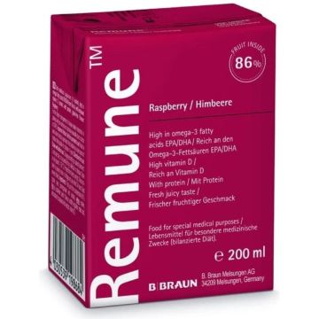 Remune Ентерална храна за пиене малина 200 мл B Braun