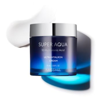 Missha Super Aqua Ultra Hyalron Cream Хидратиращ крем с 10 вида хиалуронова киселина 70 мл
