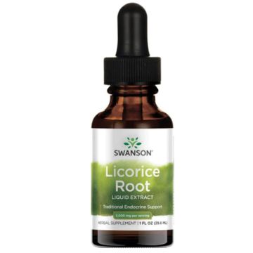 Swanson Licorice Root Liquid Extract Течен екстракт от женско биле 29,6 мл