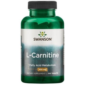 Swanson L-Carnitine за добър метаболизъм на мазнините х100 таблетки