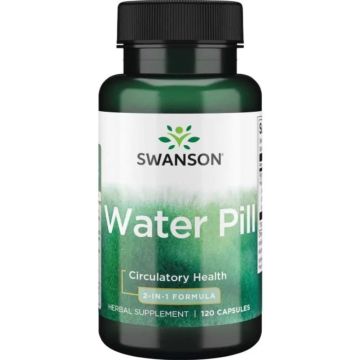Swanson Water Pill Водни хапчета за нормален воден баланс 120 капсули