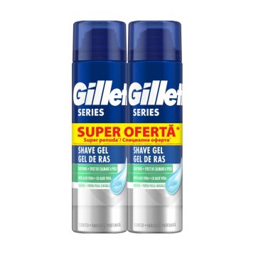 Gillette Series Гел за бръснене успокояващ 200 мл х 2 бр Комплект