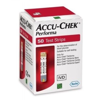 Accu-Chek Performa Тест-ленти за кръвна захар 50 бр Roche Diagnostics