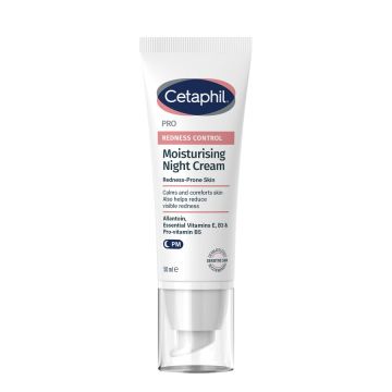 Cetaphil Redness-Prone Skin Хидратиращ нощен крем за лице за кожа, склонна към зачервявания 50 мл