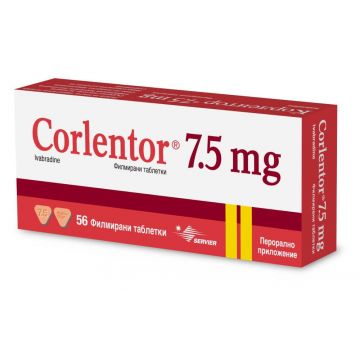 Корлентор 7,5 мг х 56 таблетки Servier