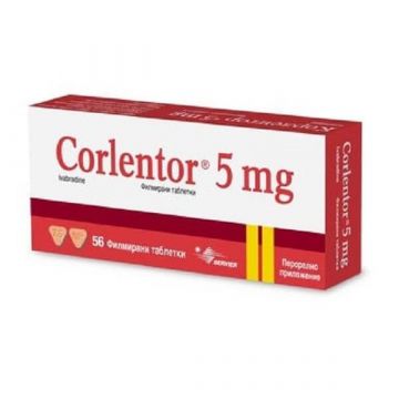 Корлентор 5 мг х 56 таблетки Servier