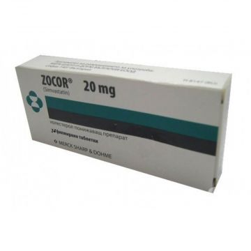 Зокор 20 мг х 14 таблетки MSD