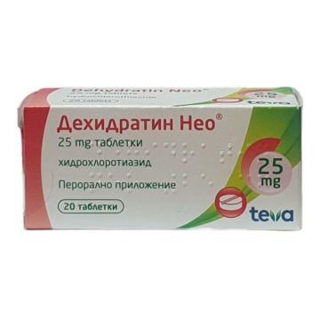 Дехидратин Нео 25 мг х 20 таблетки Teva
