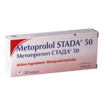 Метопролол 50 мг х 30 таблетки Stada