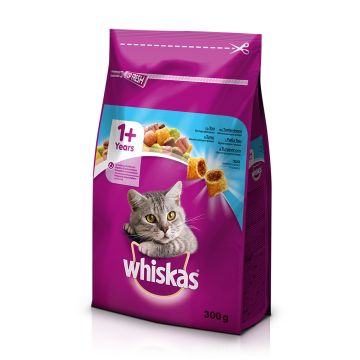 Whiskas Гранули риба тон за котки над 1 година 300 гр 