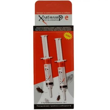 Хлебомор-К Гел спринцовки за хлебарки 10 г x 2 бр Комплект