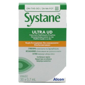 Alcon Systane Ultra UD Овлажняващи капки за очи 0,7 мл x30 дози